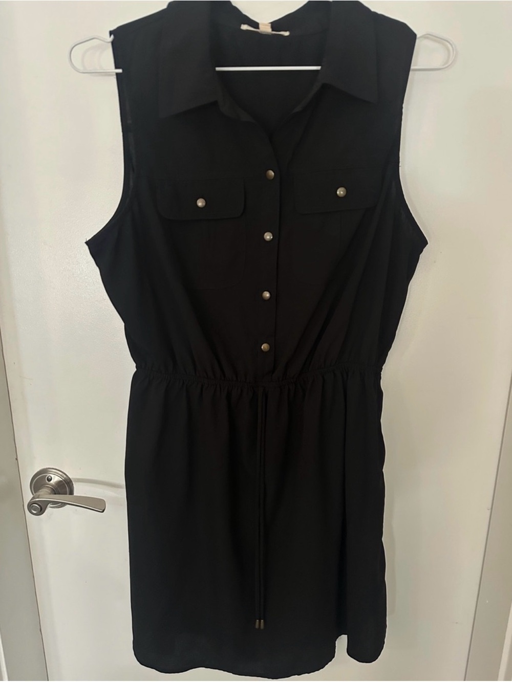 Bebop Black Utility Shirt Dress XL NWOT